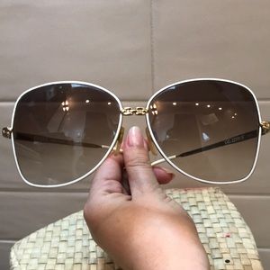 Oversized Gold Vintage Gucci Sunglasses